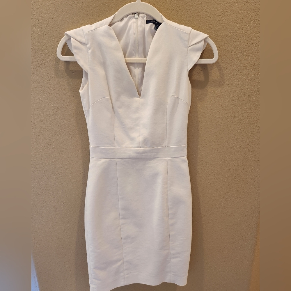 French connection white Lolo sheath dress